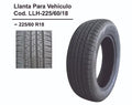 LLANTA PARA VEHICULO 225/60 R 18