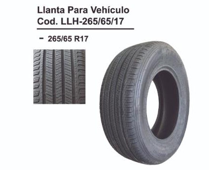 LLANTA PARA VEHICULO 265/65 R17