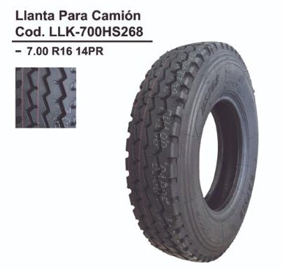 LLANTA PARA CAMION 7.00 R16 14PR DOBLE PROPOSITO